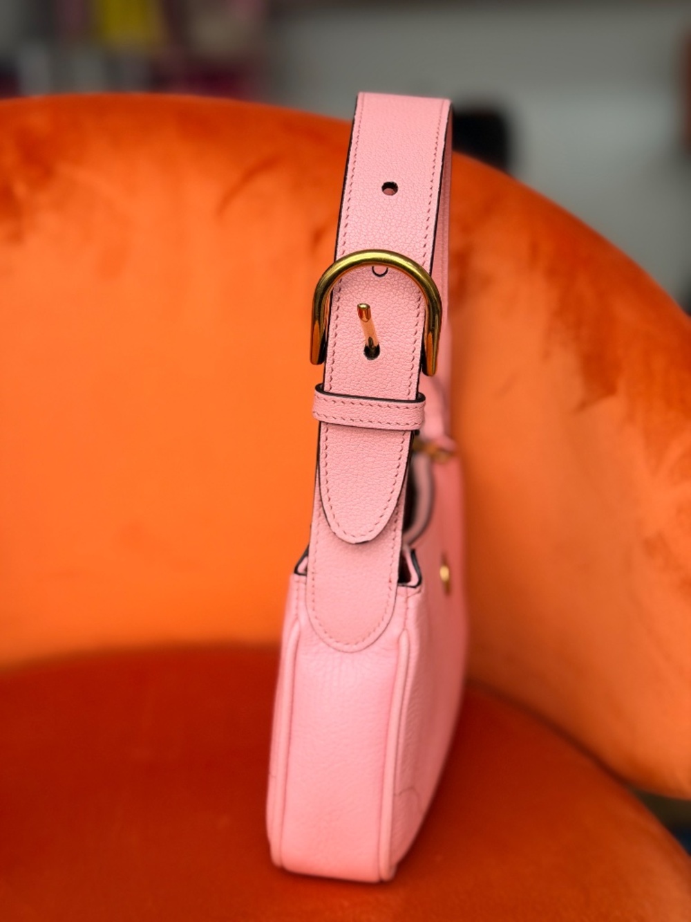 Gucci Mini Light Pink Goatskin Aphrodite Shoulder Bag - Picture 12 of 12